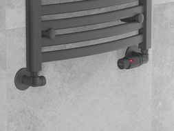 Mexen radiatorkranen axiaal, antraciet - W903-000-66
