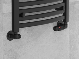 Mexen radiatorventielen axiaal, zwart - W903-000-70
