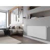 Mexen CCF22 Flat radiador plano 300 x 1800 mm, conexión inferior central, 1621 W, blanco - W6C22F-030-180-00