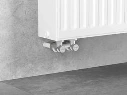 Mexen Uni-Term tweedraads radiatorkraan DN50, hoek 1/2"x16 mm, nikkel - W911-016-01