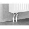 Mexen Uni-Term divcauruļu radiatora vārsts DN50, taisns 1/2"x3/4", niķelis - W912-012-01