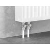 Mexen Heizkörperventil Zweirohr DN50, gerade 1/2"x16 mm, Nickel - W912-016-01