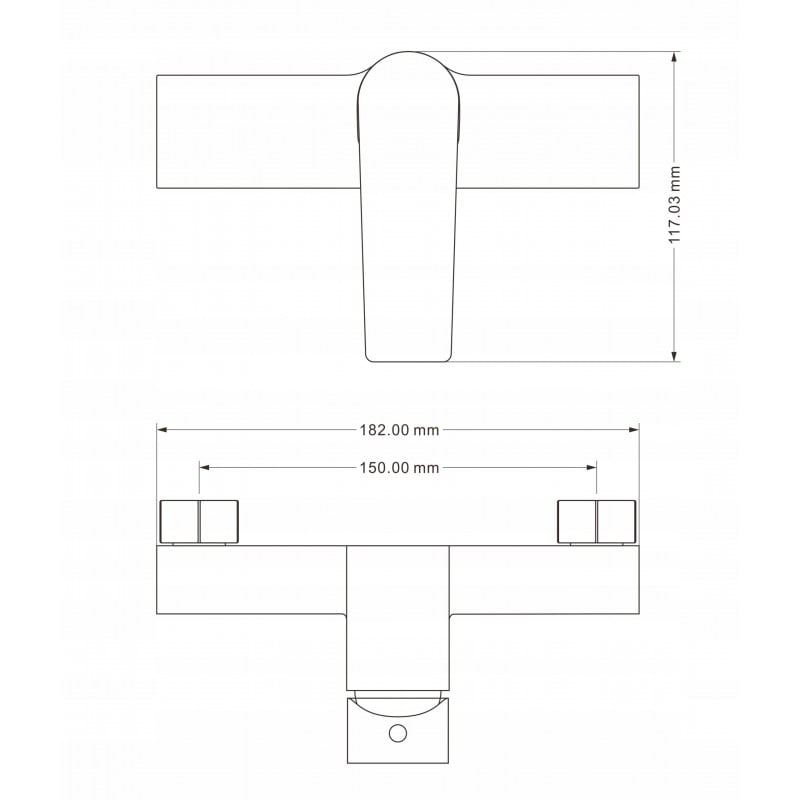 Mexen Lynx Erik utanpåliggande duschset med regndusch och duschkran, svart - 745940205-70