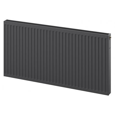 Radiateur à panneaux Mexen CC21 400 x 1200 mm, connexion inférieure centrale, 1112 W, anthracite - W6C21-040-120-66