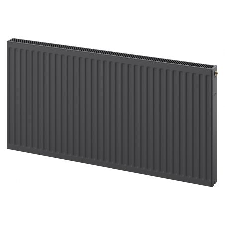 Mexen CC21 Flachheizkörper 400 x 1400 mm, mittlere Unteranschluss, 1297 W, Anthrazit - W6C21-040-140-66