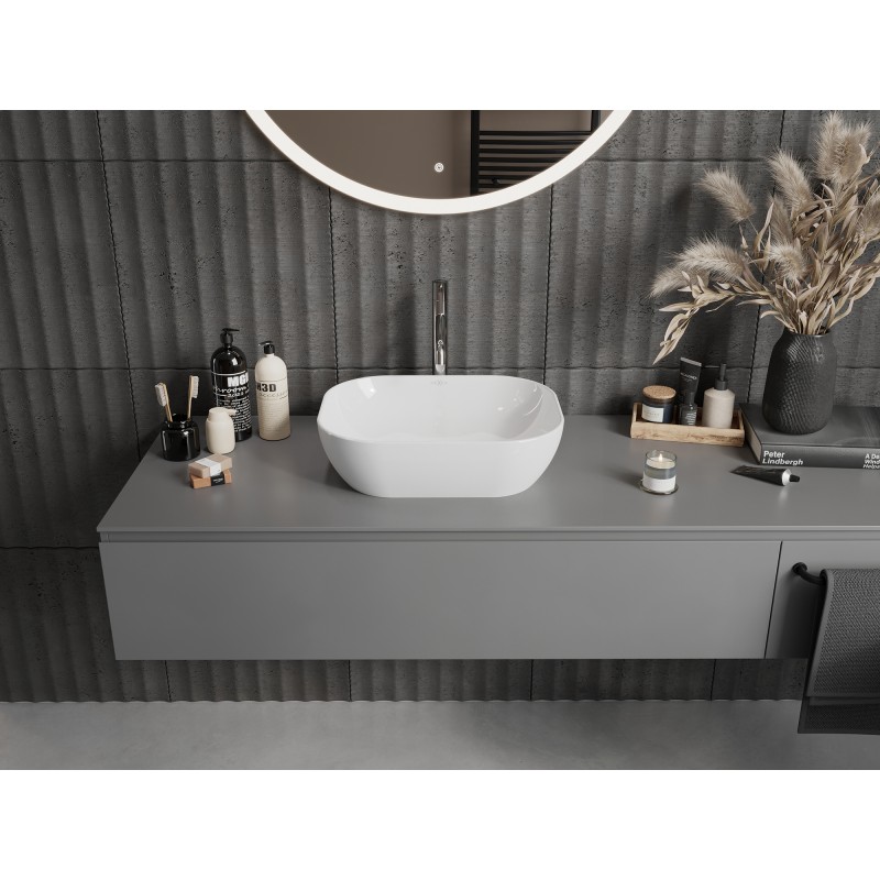 Mexen Rosa lavabo sobre encimera 50 x 40 cm, blanco - 21095000