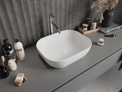 Mexen Rosa lavabo de sobre encimera 50 x 40 cm, blanco - 21095000