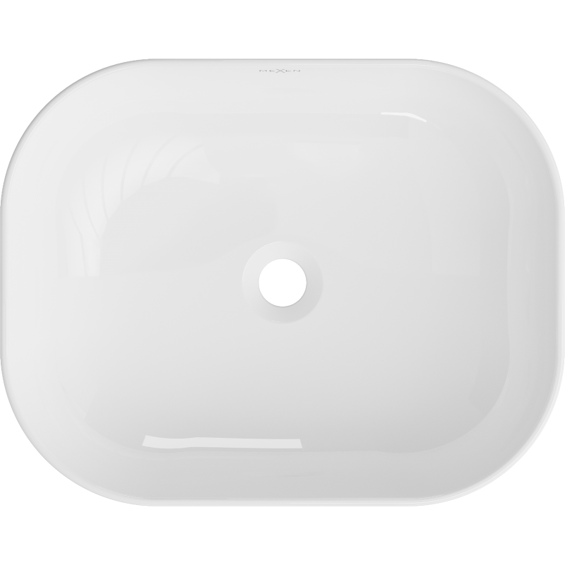 Mexen Rosa 50 x 40 cm countertop washbasin, white - 21095000