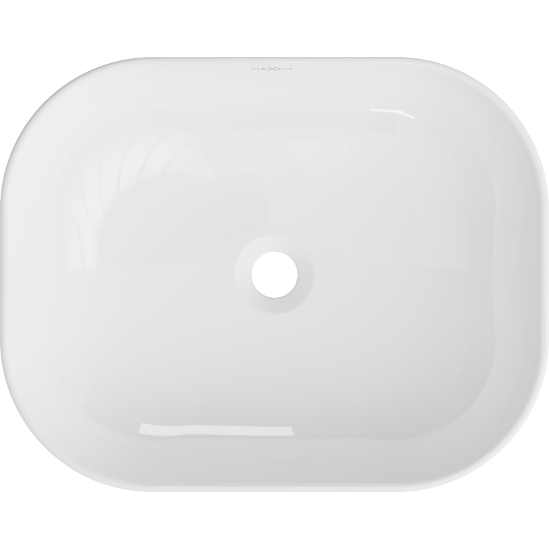 Mexen Rosa lavabo de sobre encimera 50 x 40 cm, blanco - 21095000