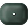 Mexen Rosa countertop washbasin 50 x 40 cm, dark green matte - 21095047