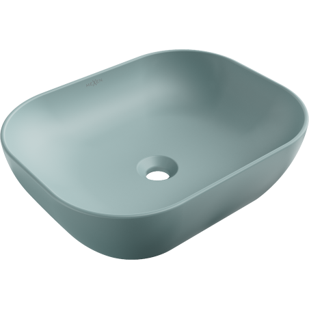 Mexen Rosa 50 x 40 cm pöytätason päällinen pesuallas vaaleanvihreä matta - 21095048