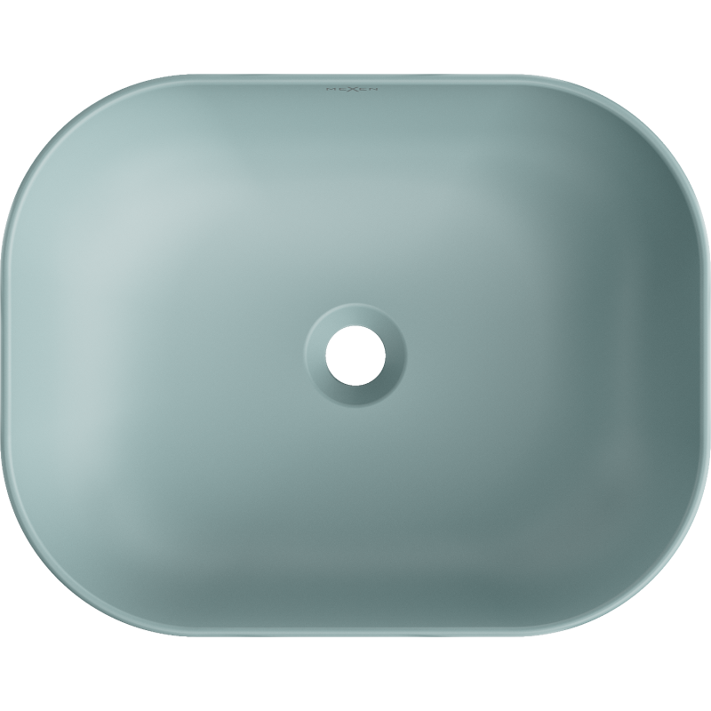 Mexen Rosa bänkskiva handfat 50 x 40 cm ljusgrön matt - 21095048