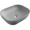 Mexen Rosa lavatório de bancada 50 x 40 cm cinza claro mate - 21095061