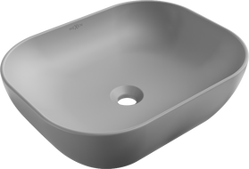 Mexen Rosa lavabo sobre encimera 50 x 40 cm gris claro mate - 21095061