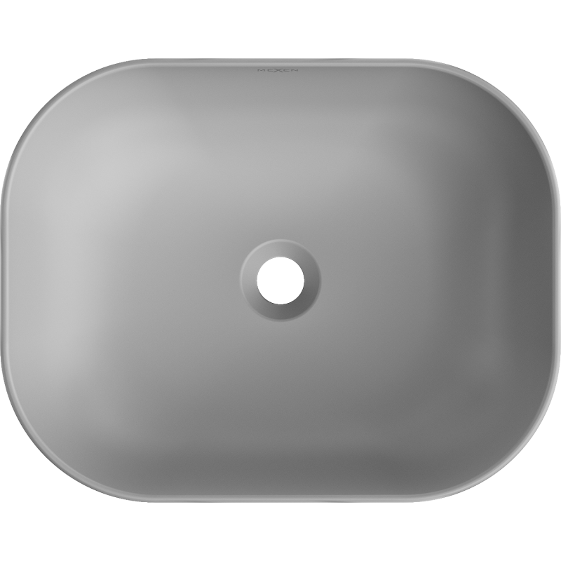 Mexen Rosa Aufsatzwaschbecken 50 x 40 cm hellgrau matt - 21095061