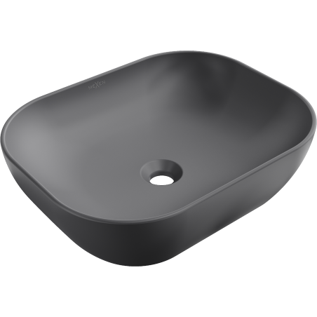 Mexen Rosa lavabo à poser 50 x 40 cm, gris foncé mat - 21095071