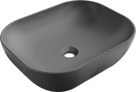 Mexen Rosa lavabo da appoggio 50 x 40 cm, grigio scuro opaco - 21095071