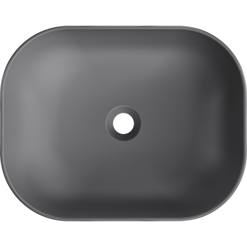 Mexen Rosa lavabo da appoggio 50 x 40 cm, grigio scuro opaco - 21095071