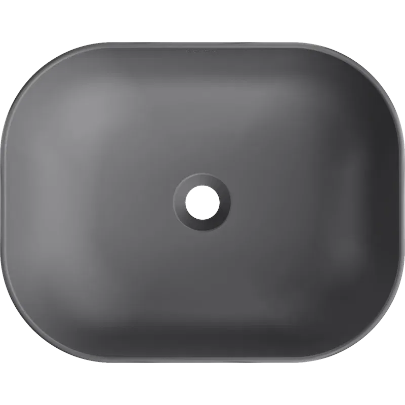 Mexen Rosa lavatório de bancada 50 x 40 cm, cinza escuro mate - 21095071