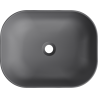 Mexen Rosa lavabo da appoggio 50 x 40 cm, grigio scuro opaco - 21095071