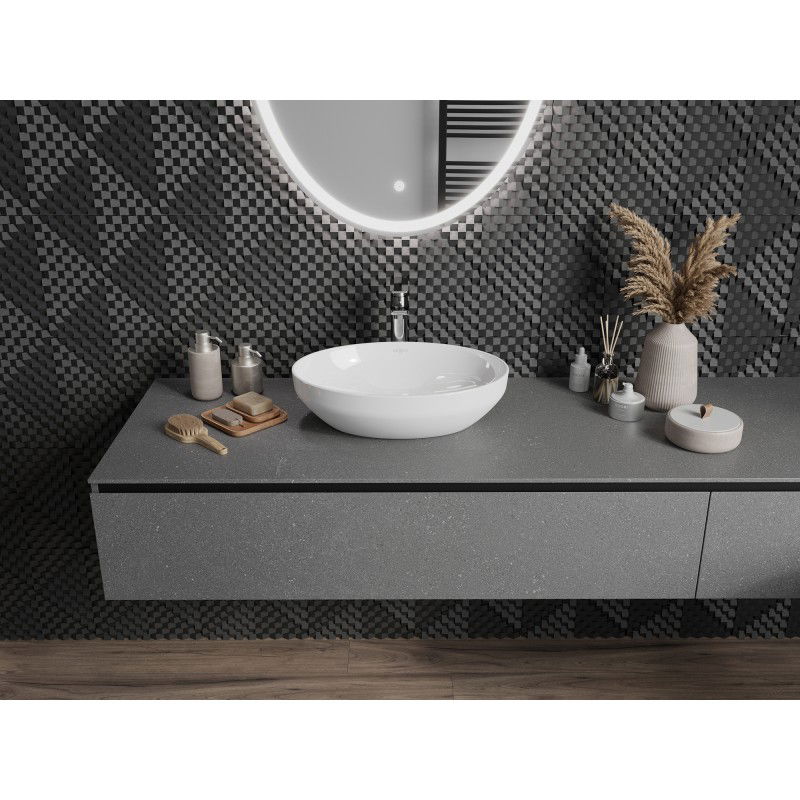 Mexen Cornelia umivalnik nad pultom 50 x 37 cm, bel - 21885000