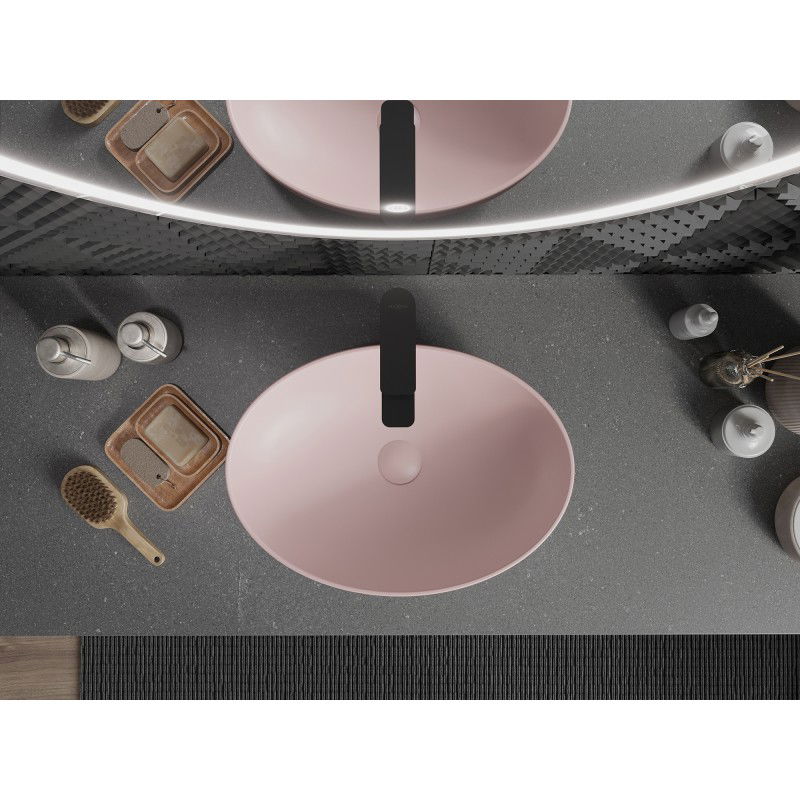 Mexen Cornelia countertop basin 50 x 37 cm, pink matte - 21885044
