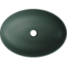 Mexen Cornelia lavabo de sobre encimera 50 x 37 cm, verde oscuro mate - 21885047