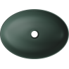 Mexen Cornelia lavabo sobre encimera 50 x 37 cm, verde oscuro mate - 21885047