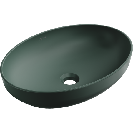 Mexen Cornelia lavabo da appoggio 50 x 37 cm, verde scuro opaco - 21885047