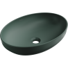 Mexen Cornelia lavabo da appoggio 50 x 37 cm, verde scuro opaco - 21885047