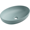Mexen Cornelia countertop washbasin 50 x 37 cm, light green matte - 21885048
