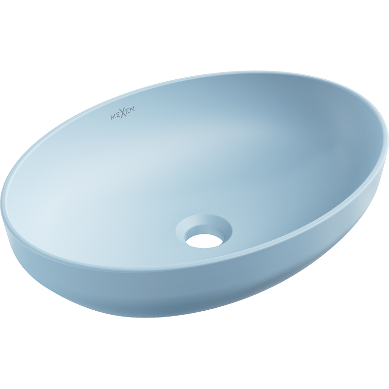 Mexen Cornelia countertop basin 50 x 37 cm, blue matte - 21885049