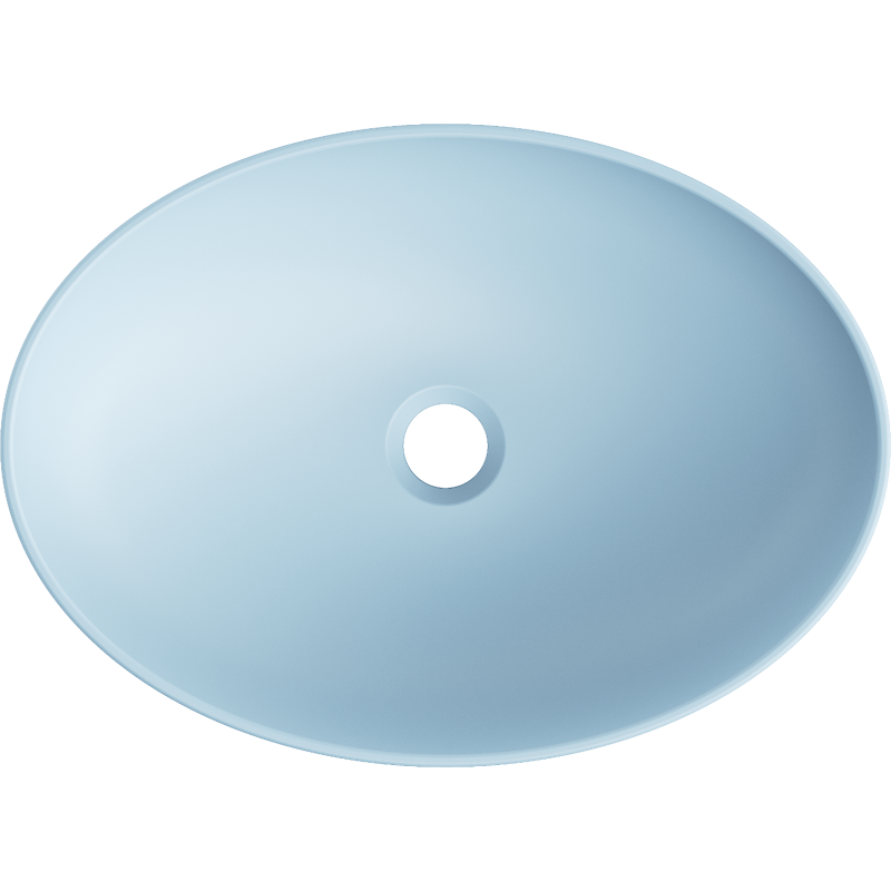 Mexen Cornelia lavatório de bancada 50 x 37 cm, azul mate - 21885049