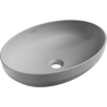 Mexen Cornelia countertop washbasin 50 x 37 cm, light gray matte - 21885061