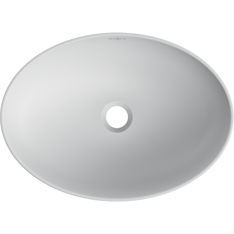 Mexen Cornelia inbouw wastafel 50 x 37 cm, platina mat - 21885063