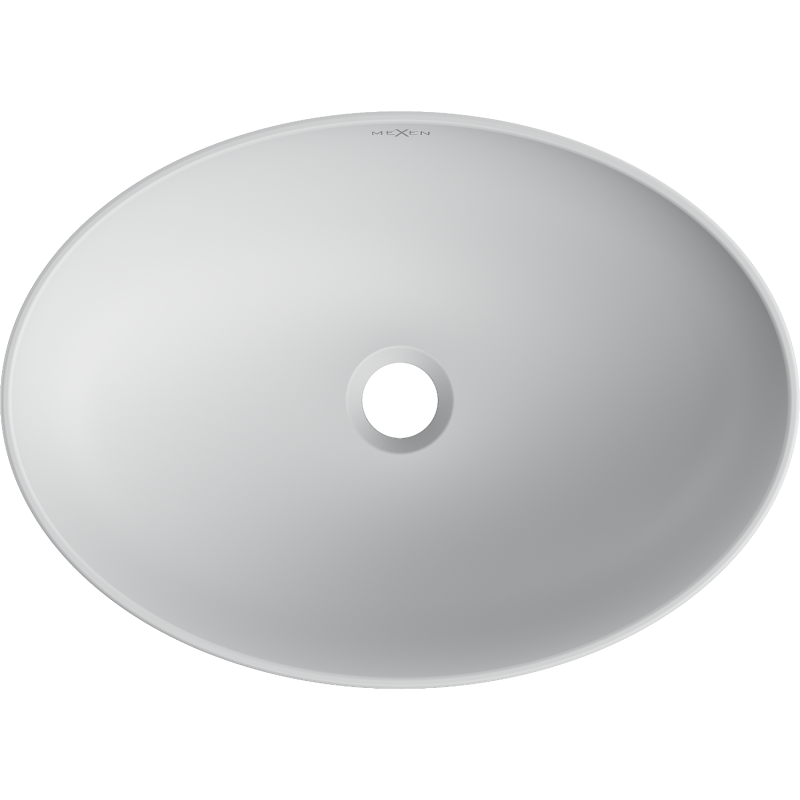 Mexen Cornelia lavatório de pousar 50 x 37 cm, platina mate - 21885063