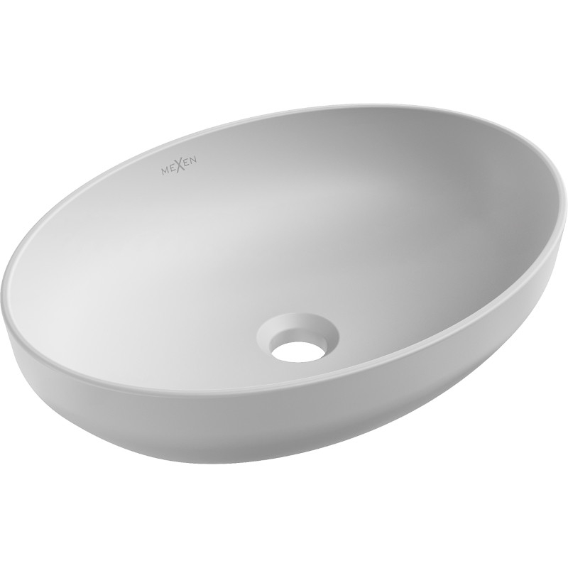 Mexen Cornelia countertop washbasin 50 x 37 cm, platinum matte - 21885063
