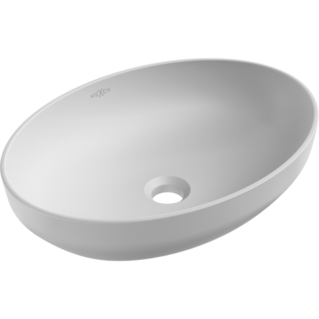 Mexen Cornelia countertop washbasin 50 x 37 cm, platinum matte - 21885063