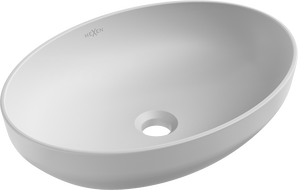 Mexen Cornelia lavabo da appoggio 50 x 37 cm, platino opaco - 21885063