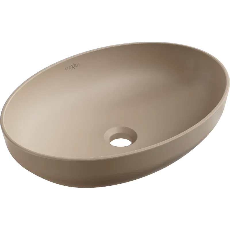 Mexen Cornelia lavabo à poser 50 x 37 cm, cappuccino mat - 21885064