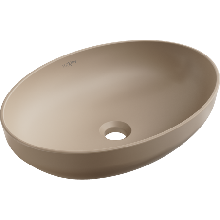 Mexen Cornelia countertop washbasin 50 x 37 cm, matte cappuccino - 21885064
