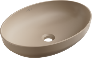 Mexen Cornelia lavabo sobre encimera 50 x 37 cm, cappuccino mate - 21885064