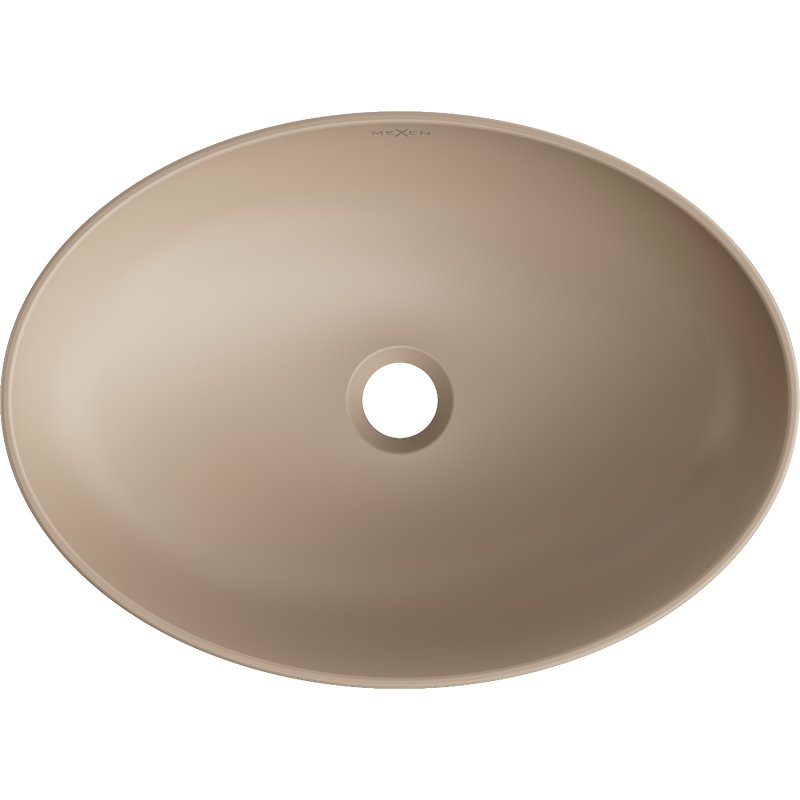 Mexen Cornelia countertop washbasin 50 x 37 cm, matt cappuccino - 21885064