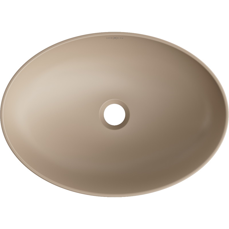 Mexen Cornelia countertop washbasin 50 x 37 cm, matte cappuccino - 21885064