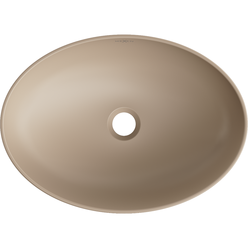 Mexen Cornelia lavabo de bancada 50 x 37 cm, cappuccino mate - 21885064