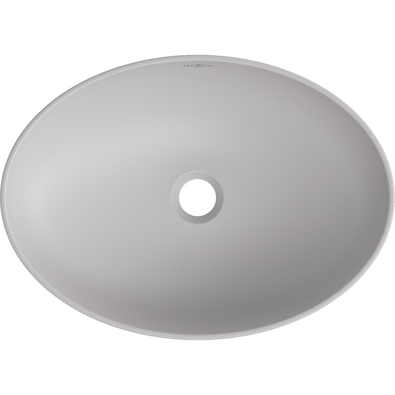 Mexen Cornelia countertop washbasin 50 x 37 cm, matte gray - 21885067
