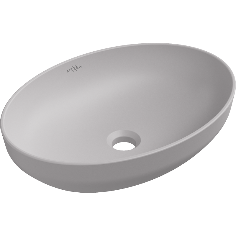 Mexen Cornelia countertop washbasin 50 x 37 cm, matte ash - 21885067