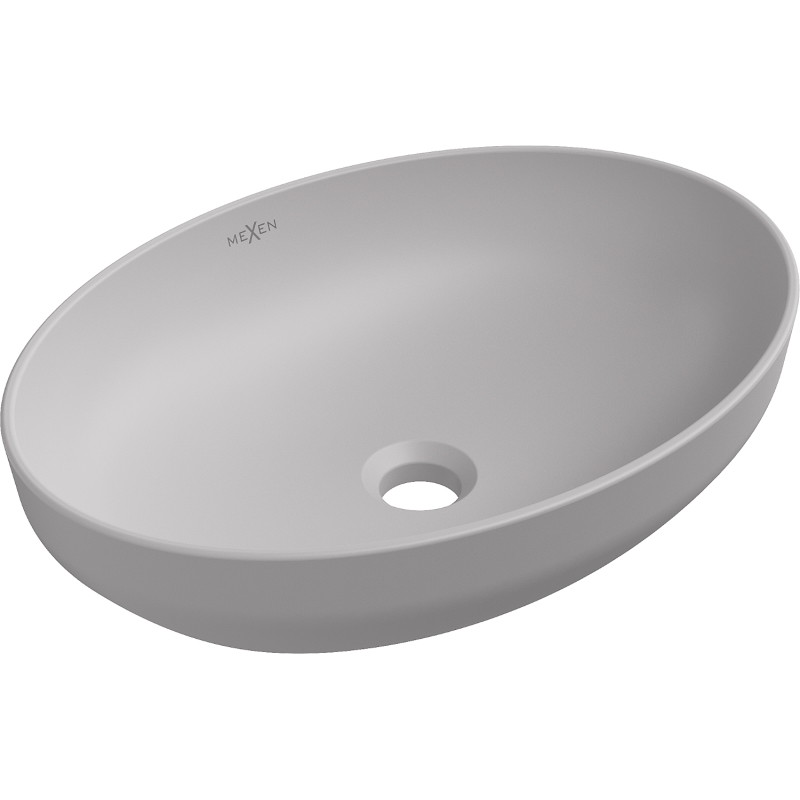 Mexen Cornelia countertop washbasin 50 x 37 cm, matte gray - 21885067