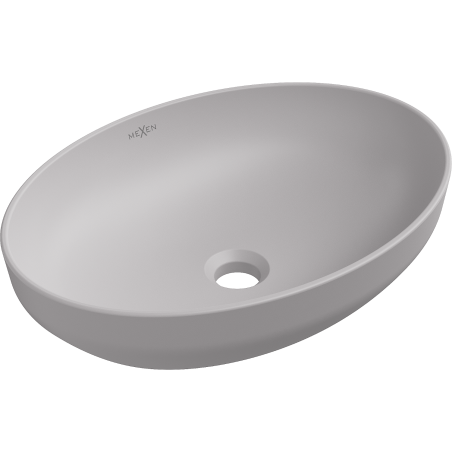 Mexen Cornelia lavabo de sobreponer 50 x 37 cm, gris mate - 21885067