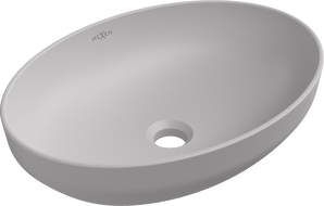 Mexen Cornelia lavabo de sobreponer 50 x 37 cm, gris mate - 21885067